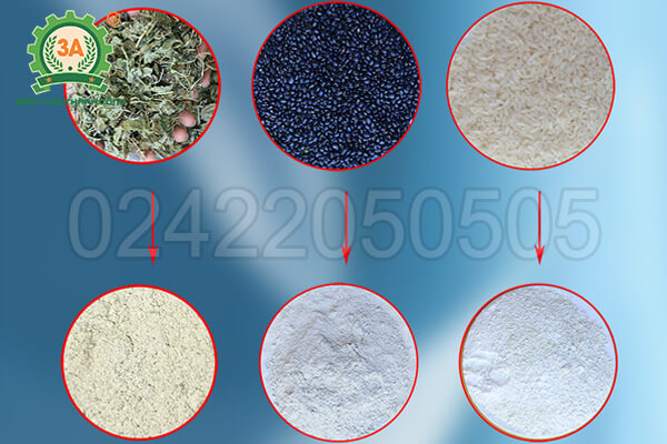 Máy nghiền bột rau má, ngũ cốc khô 3A3,5Kw (08)