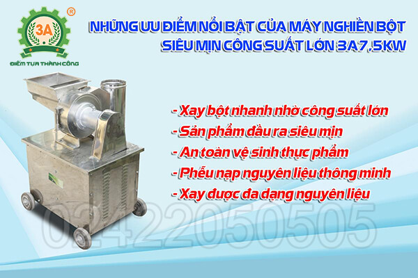 Máy nghiền bột siêu mịn công suất lớn 3A7,5Kw (11)