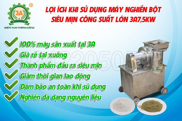 Máy nghiền bột siêu mịn công suất lớn 3A7,5Kw (15)