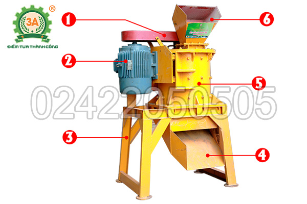 Cấu tạo của Máy nghiền đá thành cát 3A37Kw