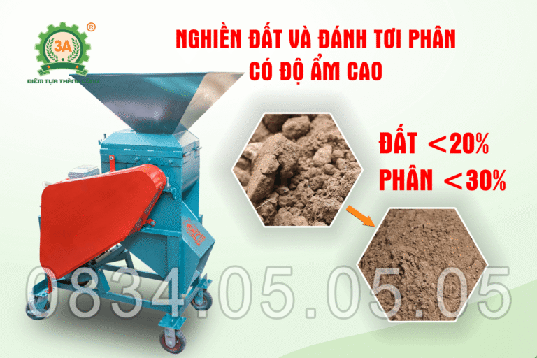 nghiền được nguyên liệu độ ẩm cao