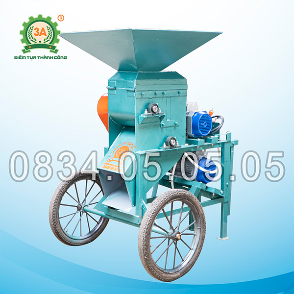 Máy nghiền đất 2 tầng di động 3A4,4KW