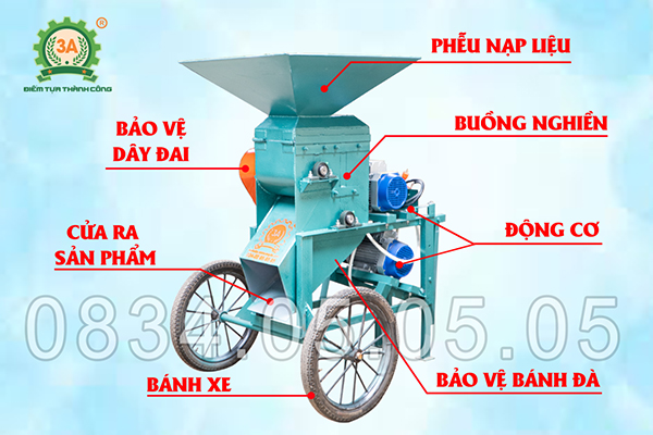 may-nghien-dat-2-tang-di-dong Cấu tạo Máy nghiền đất 2 tầng di động