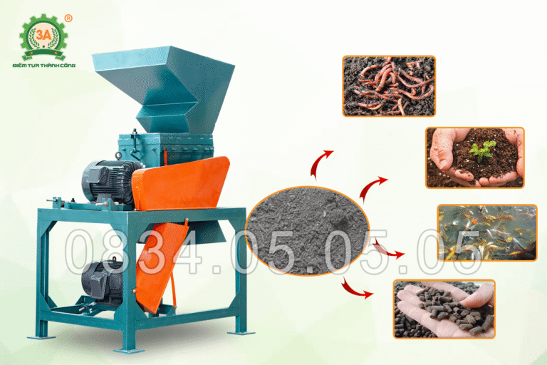 máy nghiền đất 2 tầng