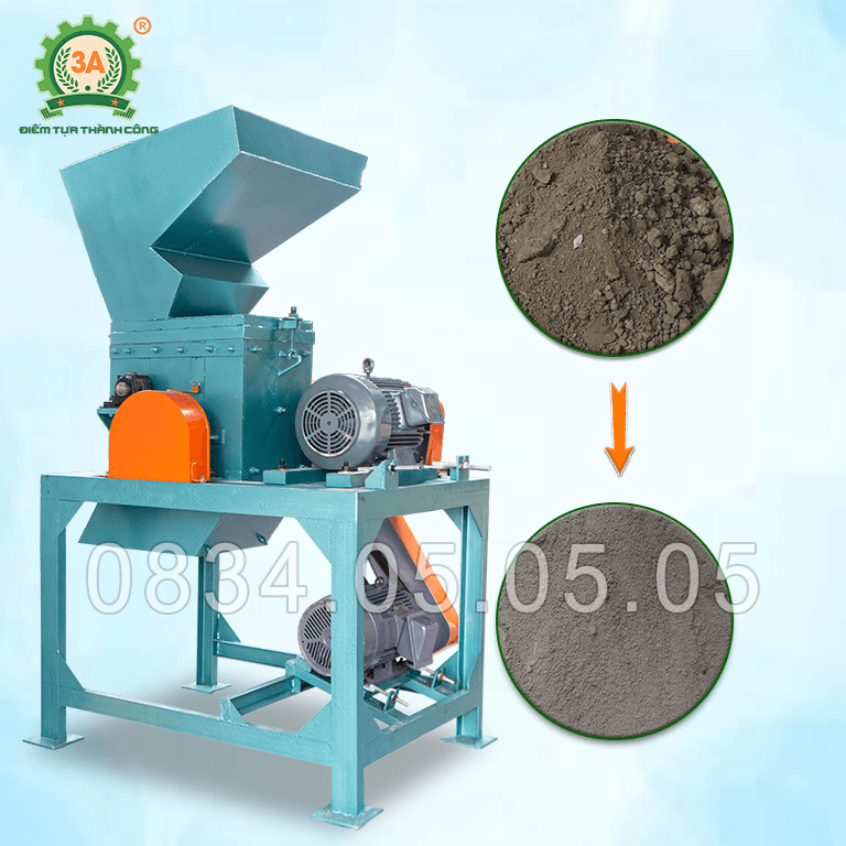 Máy nghiền đất, đánh tơi phân 2 tầng 3A37kW