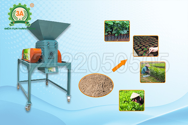 máy nghiền đất đóng bầu