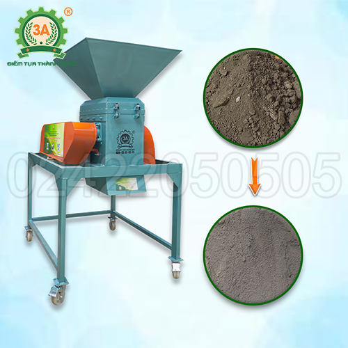 Máy nghiền đất, đánh tơi phân bón công nghiệp 2 tầng 3A11Kw