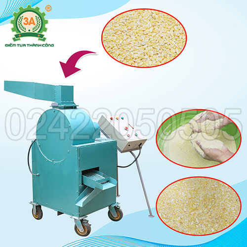 Máy nghiền ngô vỡ mảnh công suất lớn 3A5,5KW