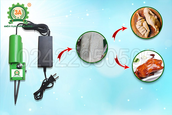 Máy nhổ lông măng vịt, ngan, gà 3A 