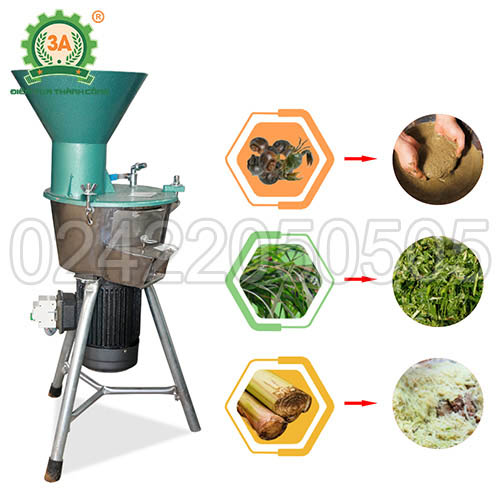 Máy nông nghiệp 3A tại Thanh Hóa: Máy băm nghiền đa năng 3A2,2Kw
