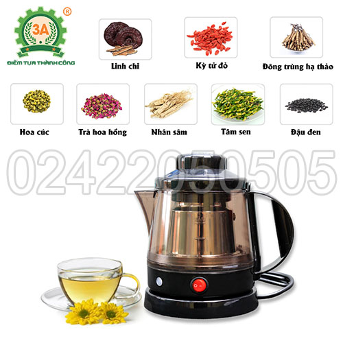 Máy pha trà, nấu nước linh chi 3A