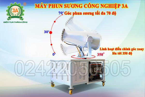máy phun sương dập bụi công nghiệp