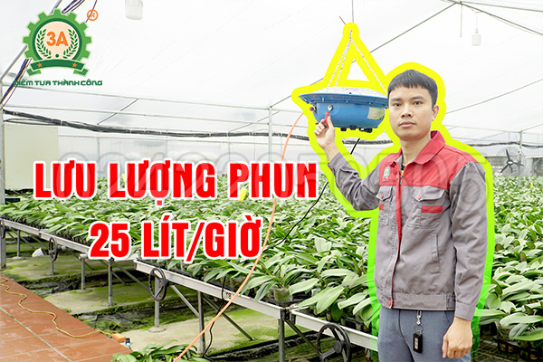 máy phun sương tạo ẩm cho vườn lan