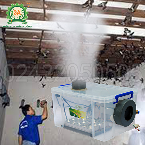 Máy phun sương tạo ẩm nhà nấm, nhà yến 3A510W