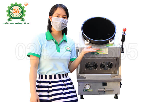 Máy rang cơm, xào rau tự động 3A (05)