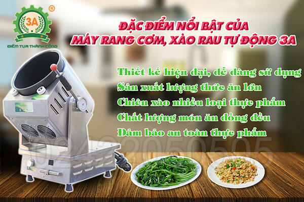 Máy rang cơm, xào rau tự động 3A (07)