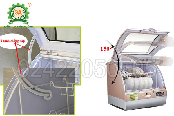 Máy rửa bát gia đình 3A1200W có phần cửa thiết kế thông minh
