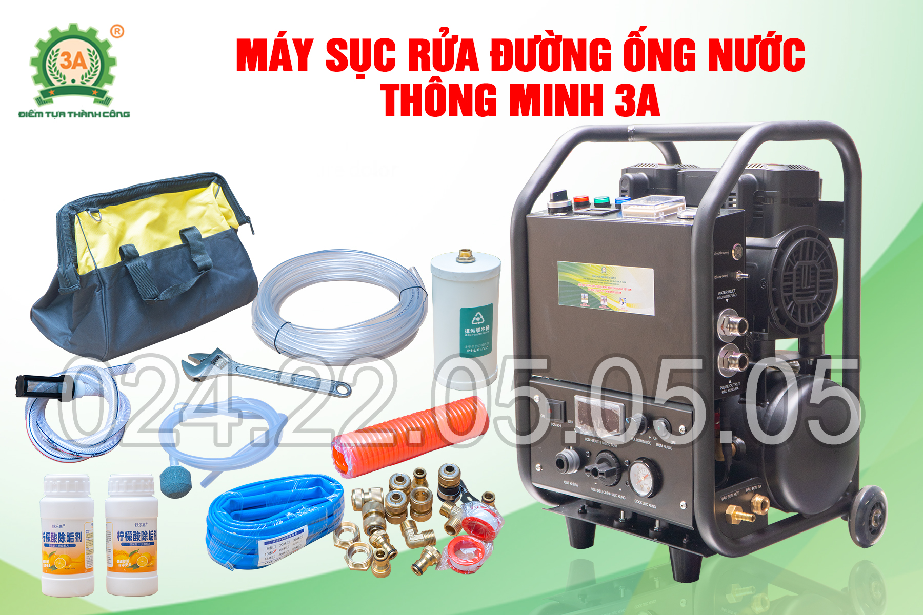 Máy sục rửa đường ống nước thông minh