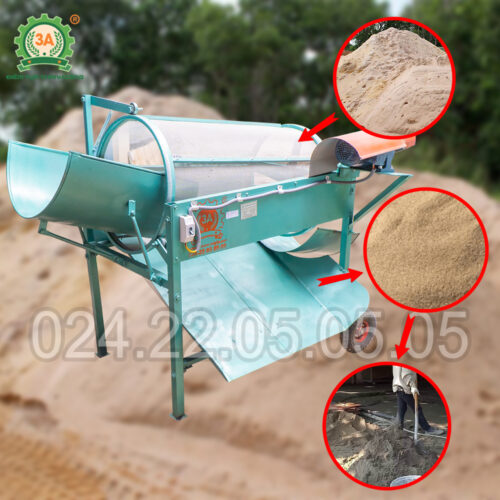 Máy sàng phân bón lồng quay 3A0,5Kw
