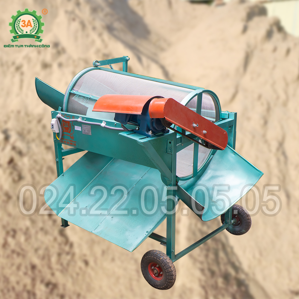 Máy sàng phân bón lồng quay 3A0,5Kw