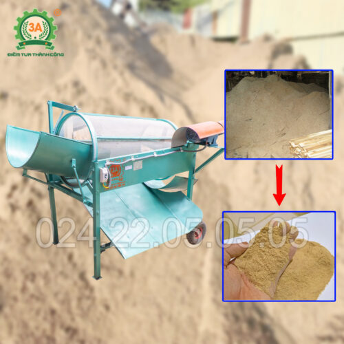 Máy sàng phân bón lồng quay 3A0,5Kw