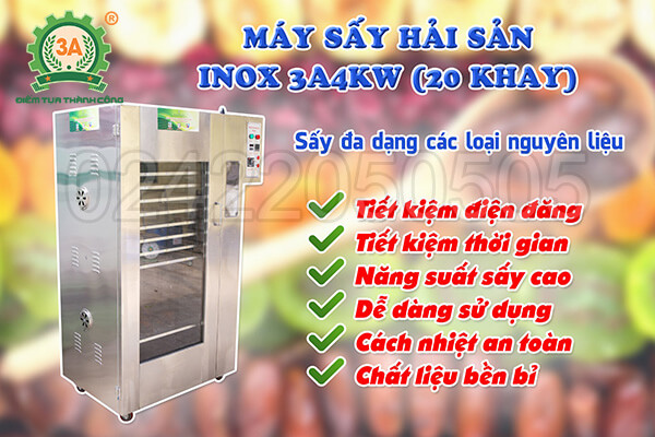 Máy sấy hải sản inox 3A4kW (05)