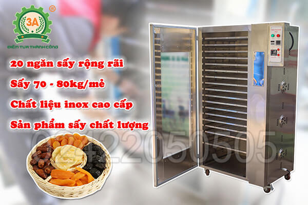 Máy sấy hải sản inox 3A4kW (07)