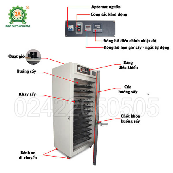 Máy sấy long nhãn 3A 12 ngăn (17)