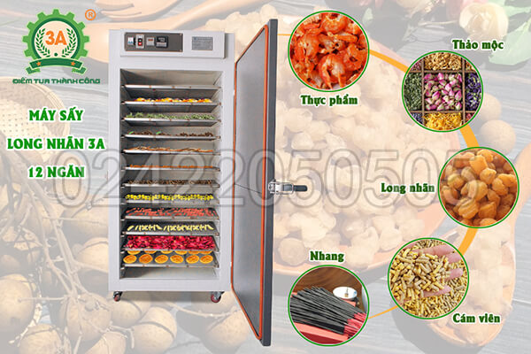 Máy sấy long nhãn 3A 12 ngăn (10)