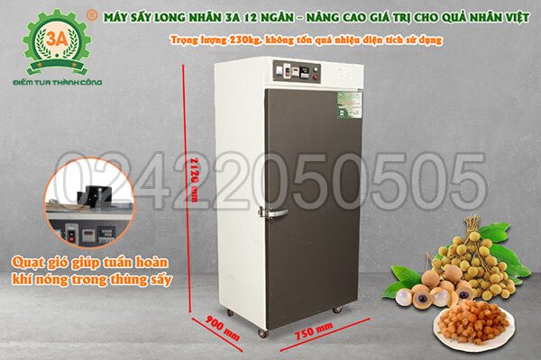 Máy sấy long nhãn 3A 12 ngăn (12)
