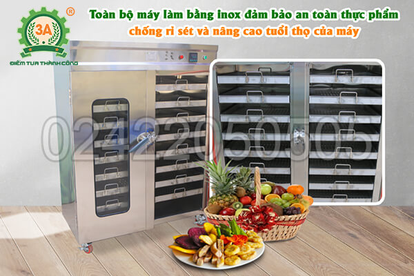 Máy sấy rau củ quả 3A 16 ngăn có tốn điện không?