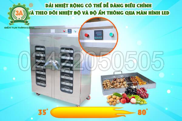 Máy sấy rau củ quả 3A 16 ngăn sử dụng có dễ không?