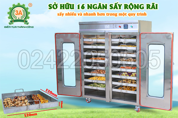 Máy sấy rau củ quả 3A