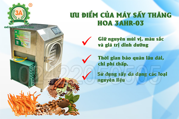 Máy sấy thăng hoa 3A HR-01 (06)