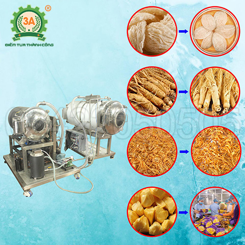 Máy sấy thăng hoa công nghiệp 3A 70Kg/mẻ