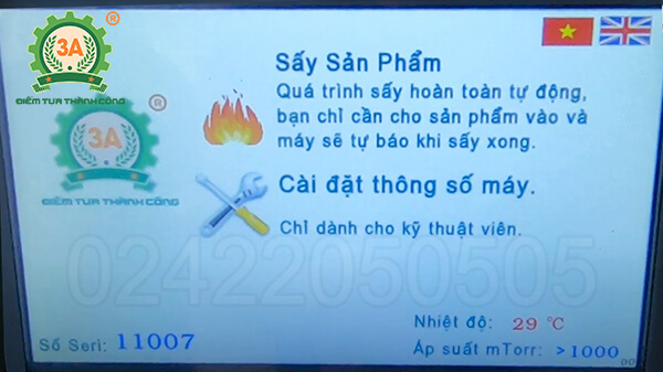 Máy sấy thăng hoa đông trùng hạ thảo 3A 5Kg/mẻ (11)