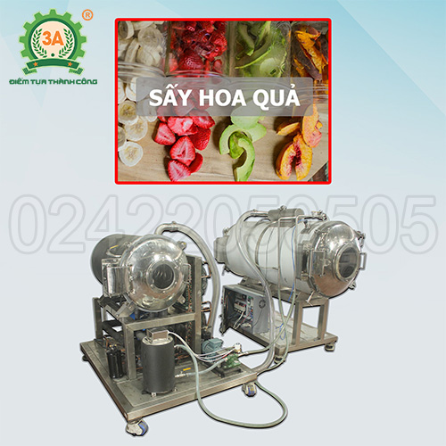 Máy sấy thăng hoa thực phẩm công nghiệp 3A 70Kg/mẻ