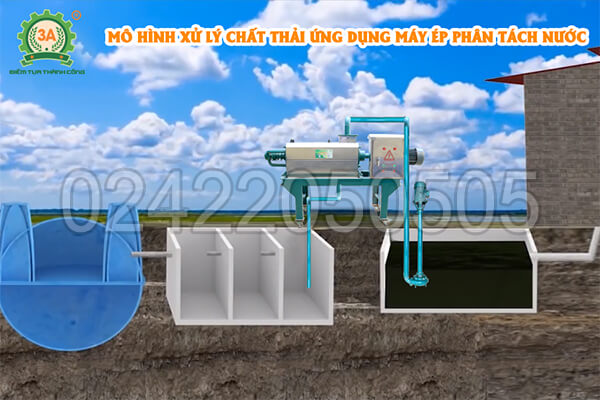máy tách ép chất thải chăn nuôi 