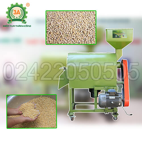 Máy tách vỏ đậu nành khô 3A4kW