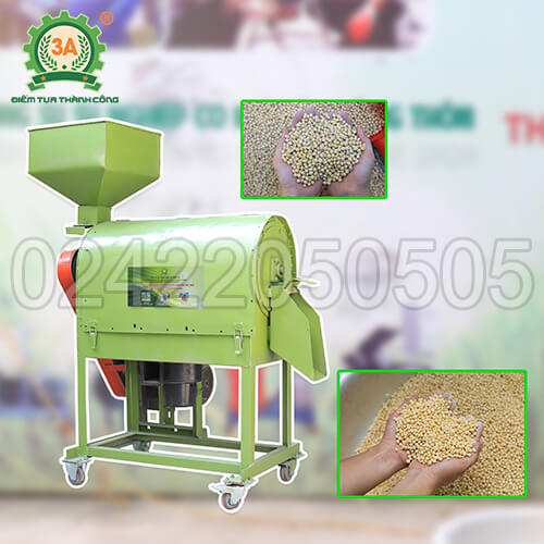 Máy tách vỏ đậu nành khô 3A4kW