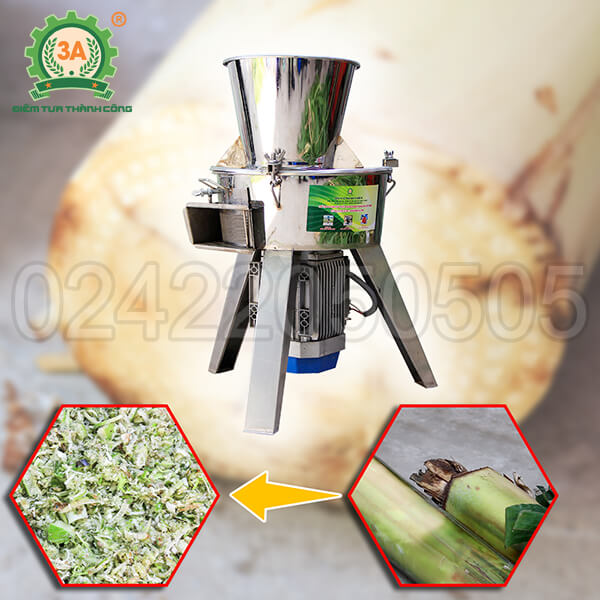 Máy thái chuối cho gà vịt 3A2,2Kw inox (01)