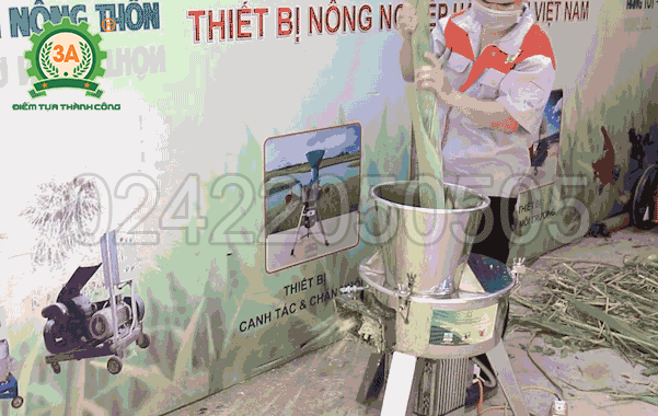 Máy thái chuối cho gà vịt 3A2,2Kw (inox)