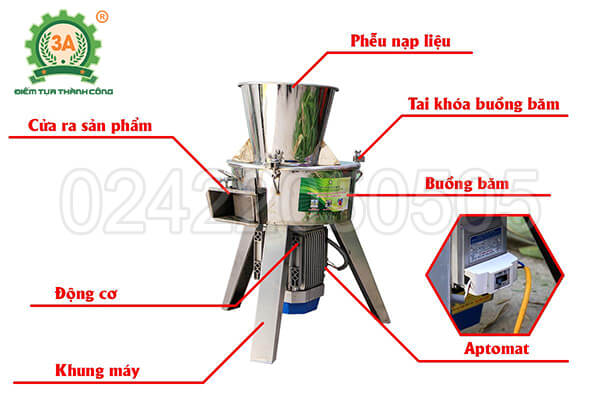 Máy thái chuối cho gà vịt 3A2,2Kw inox (11)