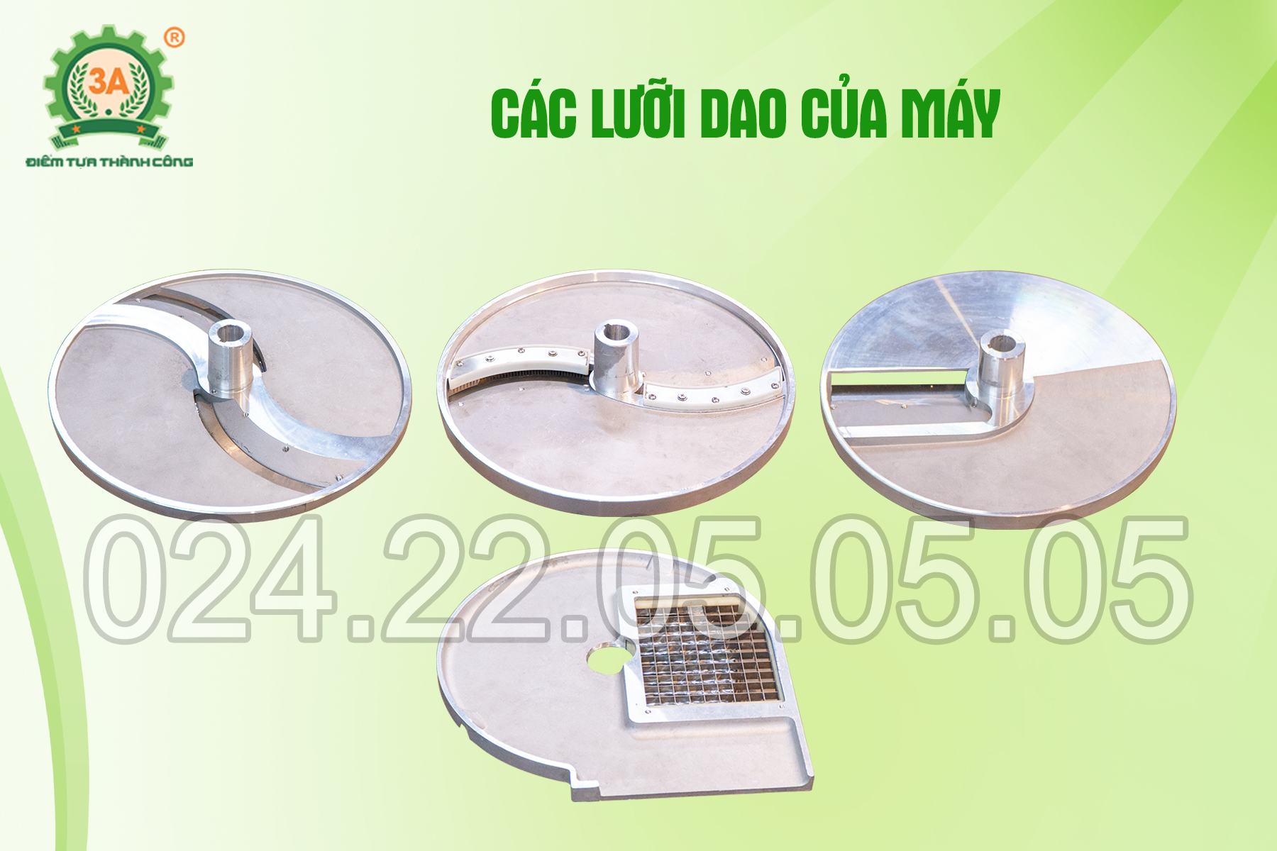 Các loại lưỡi cắt khác nhau đáp ứng đa nhiệm