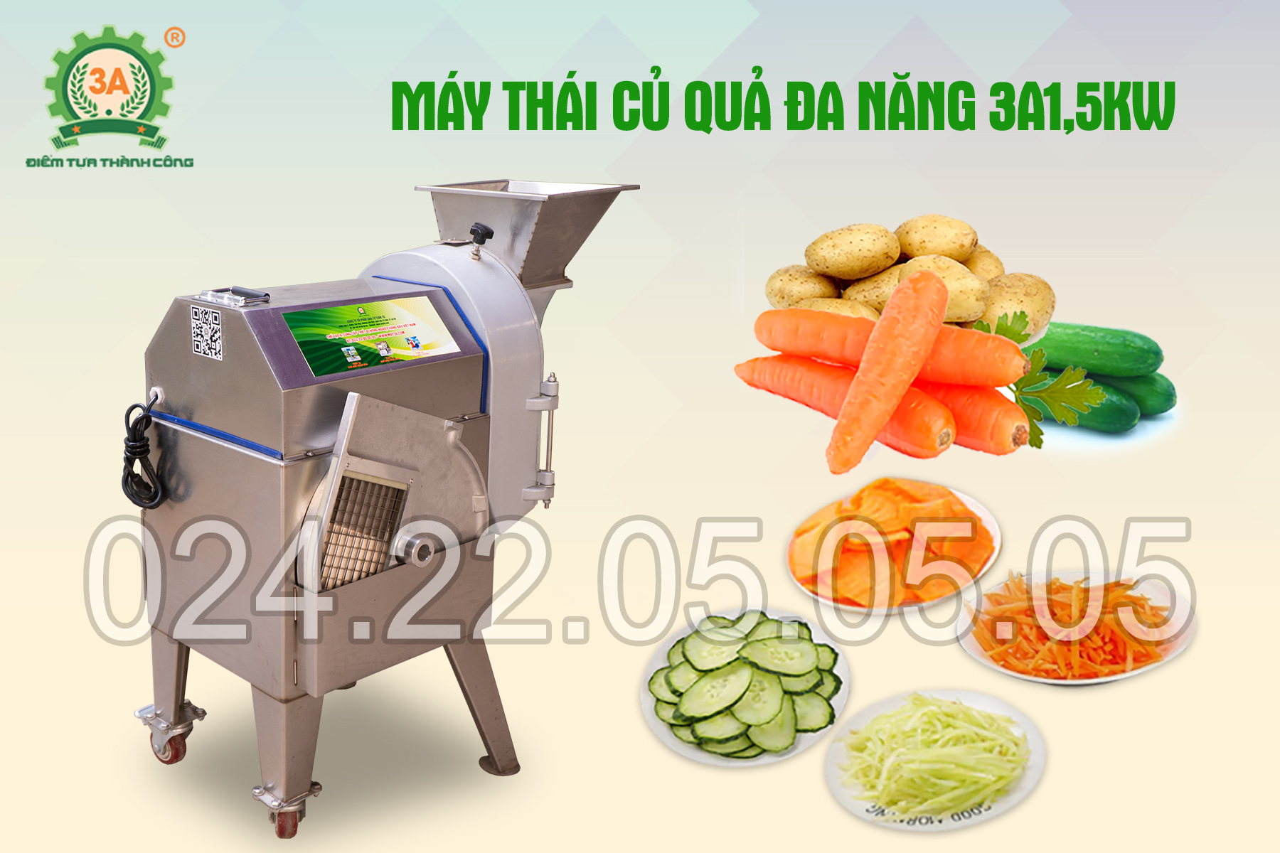 Máy thái củ quả đa năng 3A
