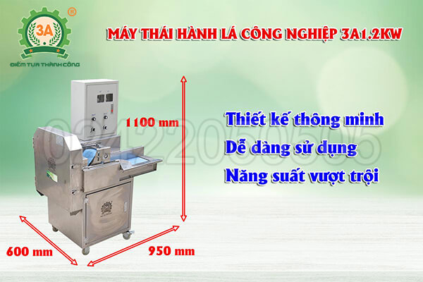 Máy thái hành lá công nghiệp 3A1,2kw (07)
