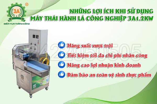 Máy thái hành lá công nghiệp 3A1,2kw (09)