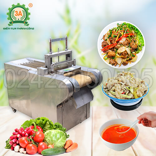Máy thái ớt, sả, hành lá 3A1,5KW (có băng tải)