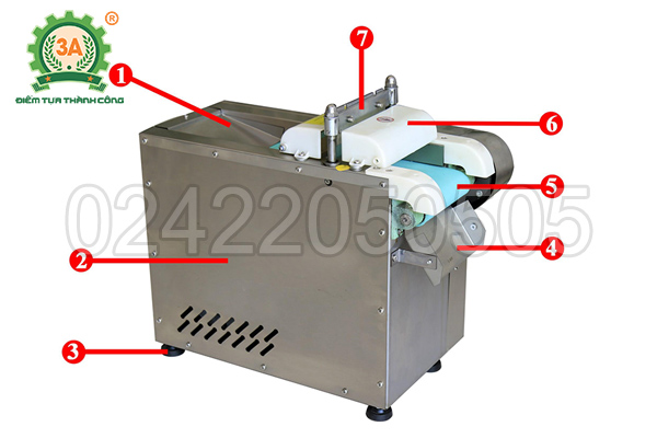 Máy thái rau củ quả dạng băng tải 3A370W (10)