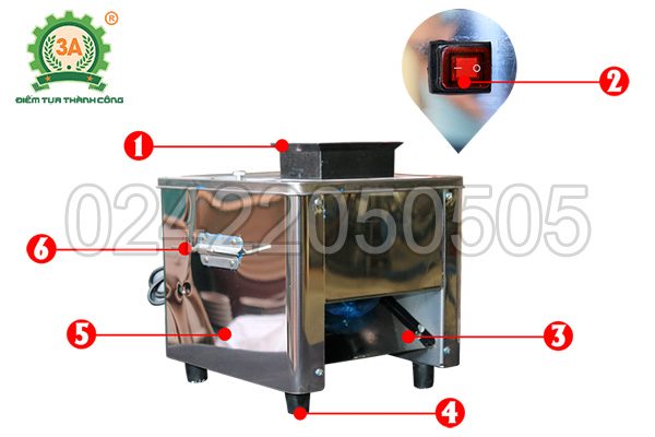 Cấu tạo của Máy thái thịt tự động 3A850W
